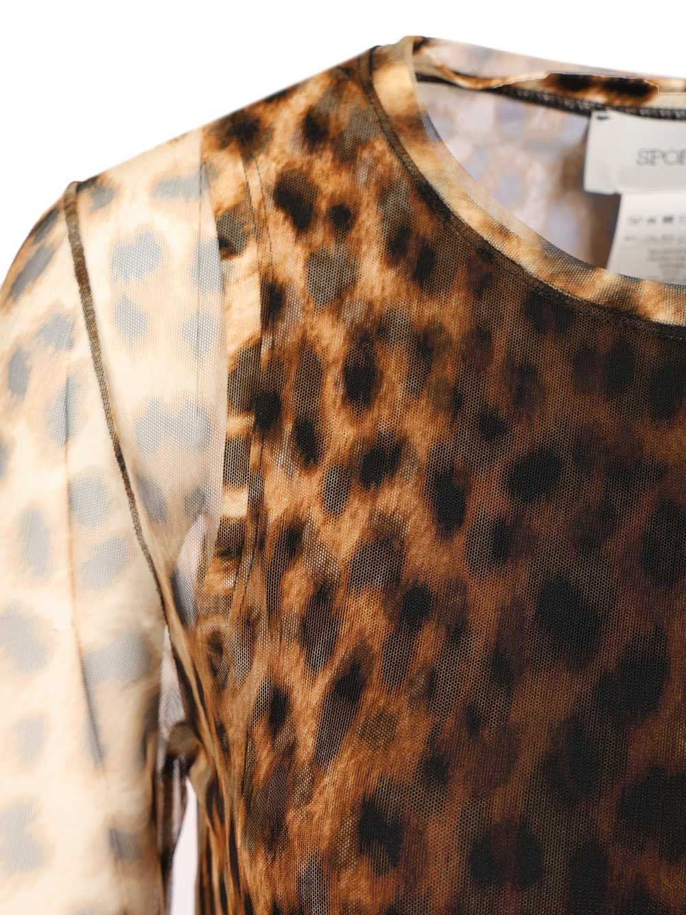 Sportmax Women Bi-Material Animalier Top SPORTMAX