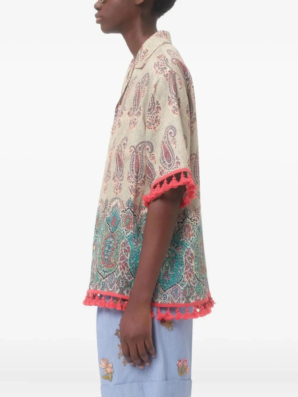 Valentino Garavani Men `Voyage Imaginaire` Bowling Shirt VALENTINO GARAVANI