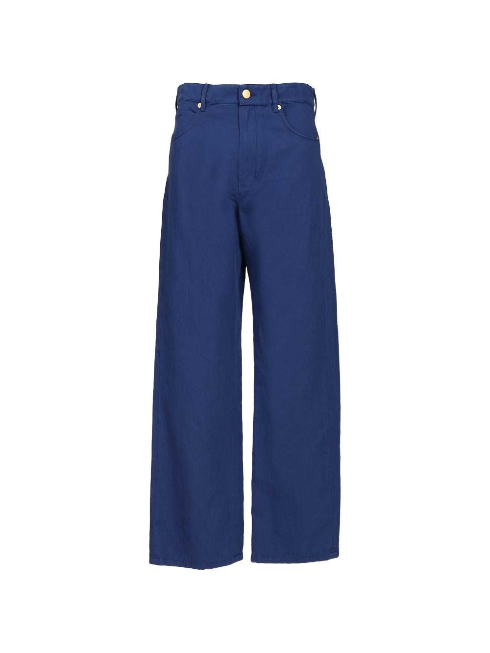 'S Max Mara Women Cotton And Linen Drill Trousers S MAX MARA
