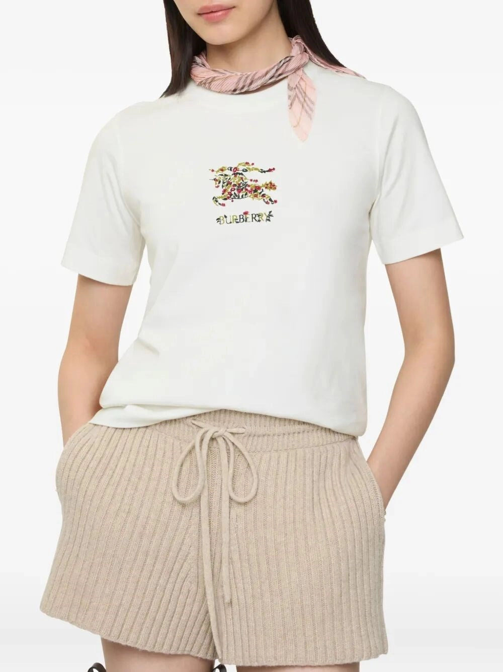Burberry Women `Frankie Ekd Flower` T-Shirt BURBERRY
