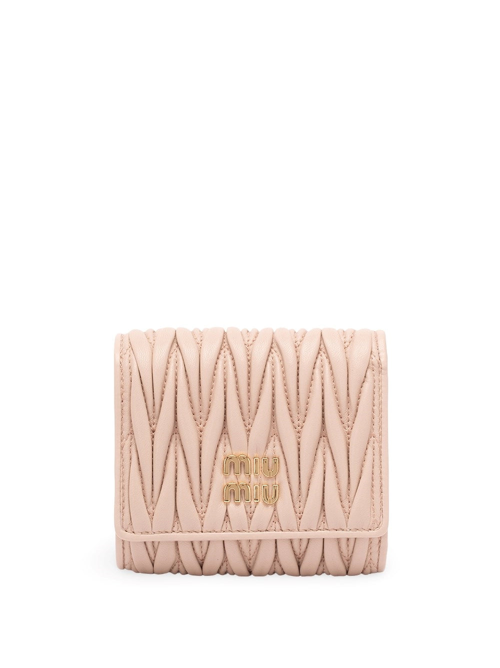 Miu Miu Women Small Matelassé Nappa Leather Wallet MIU MIU