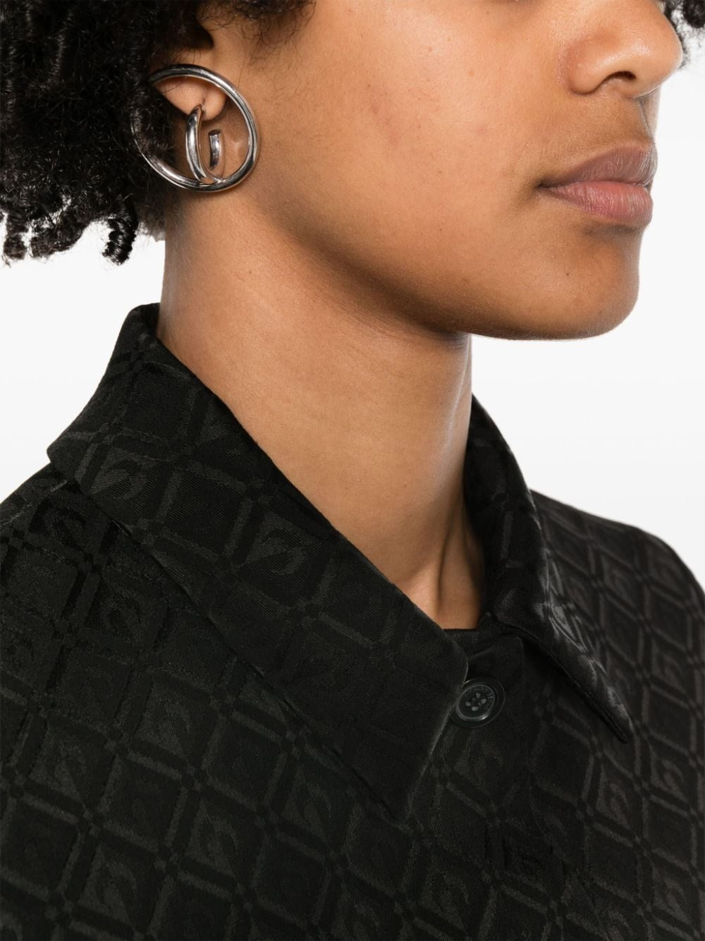 Marine Serre Women "Moon Diamond" Jacquard Jacket MARINE SERRE