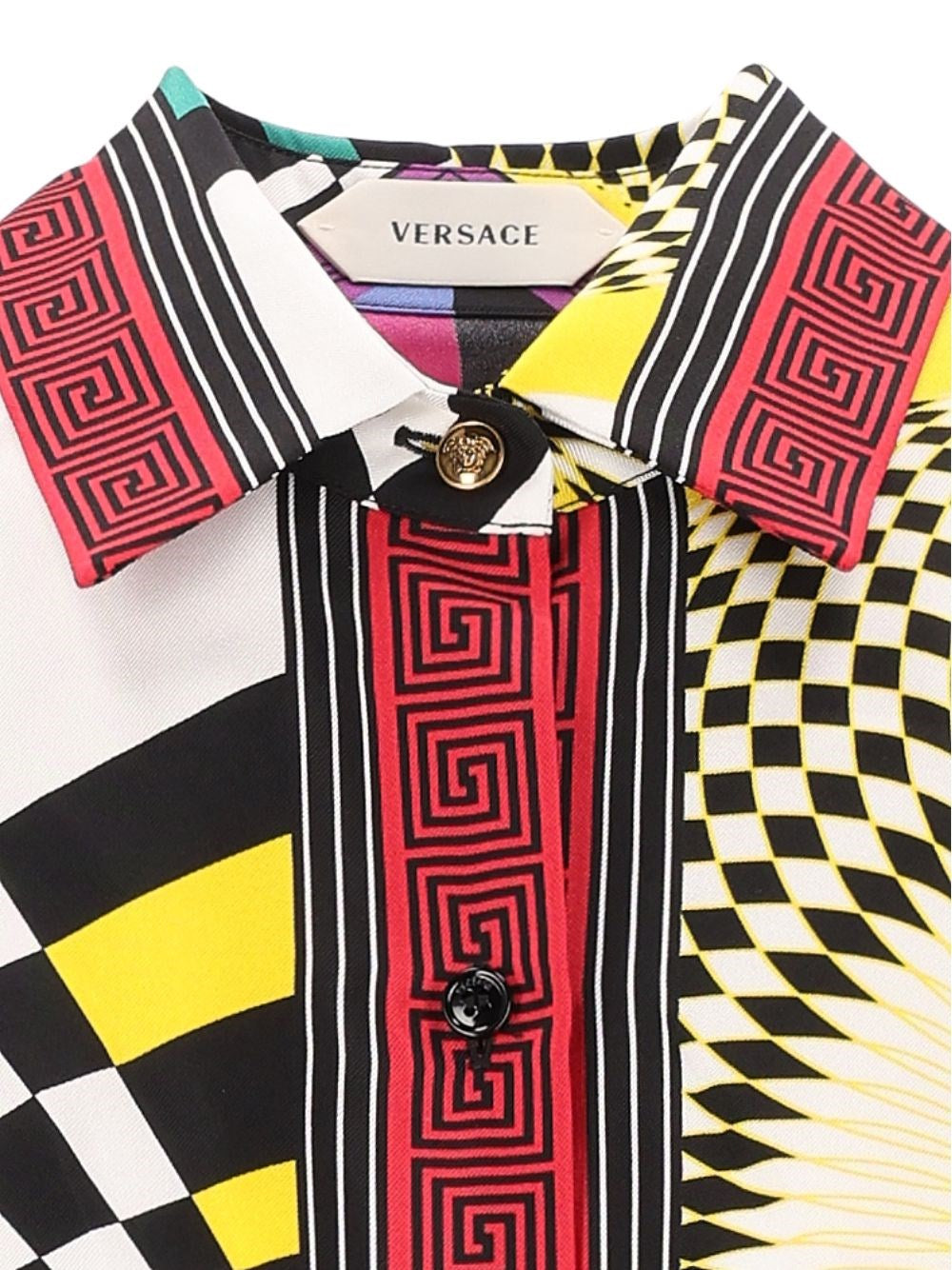 Versace Women Printed Silk Twill Shirt VERSACE