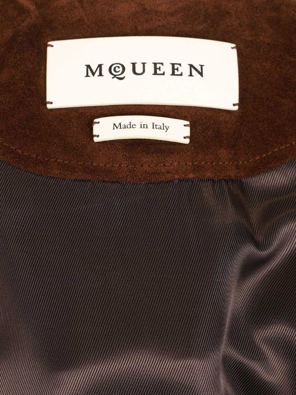 Mcqueen Men Suede Harrington Jacket ALEXANDER MCQUEEN