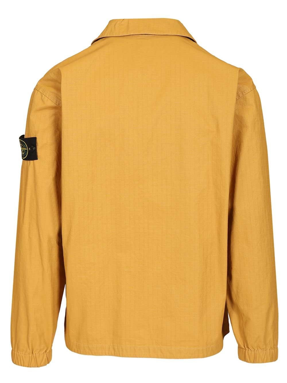 Stone Island Men Overshirt In Resin-Treated Cotton Ripstop STONE ISLAND