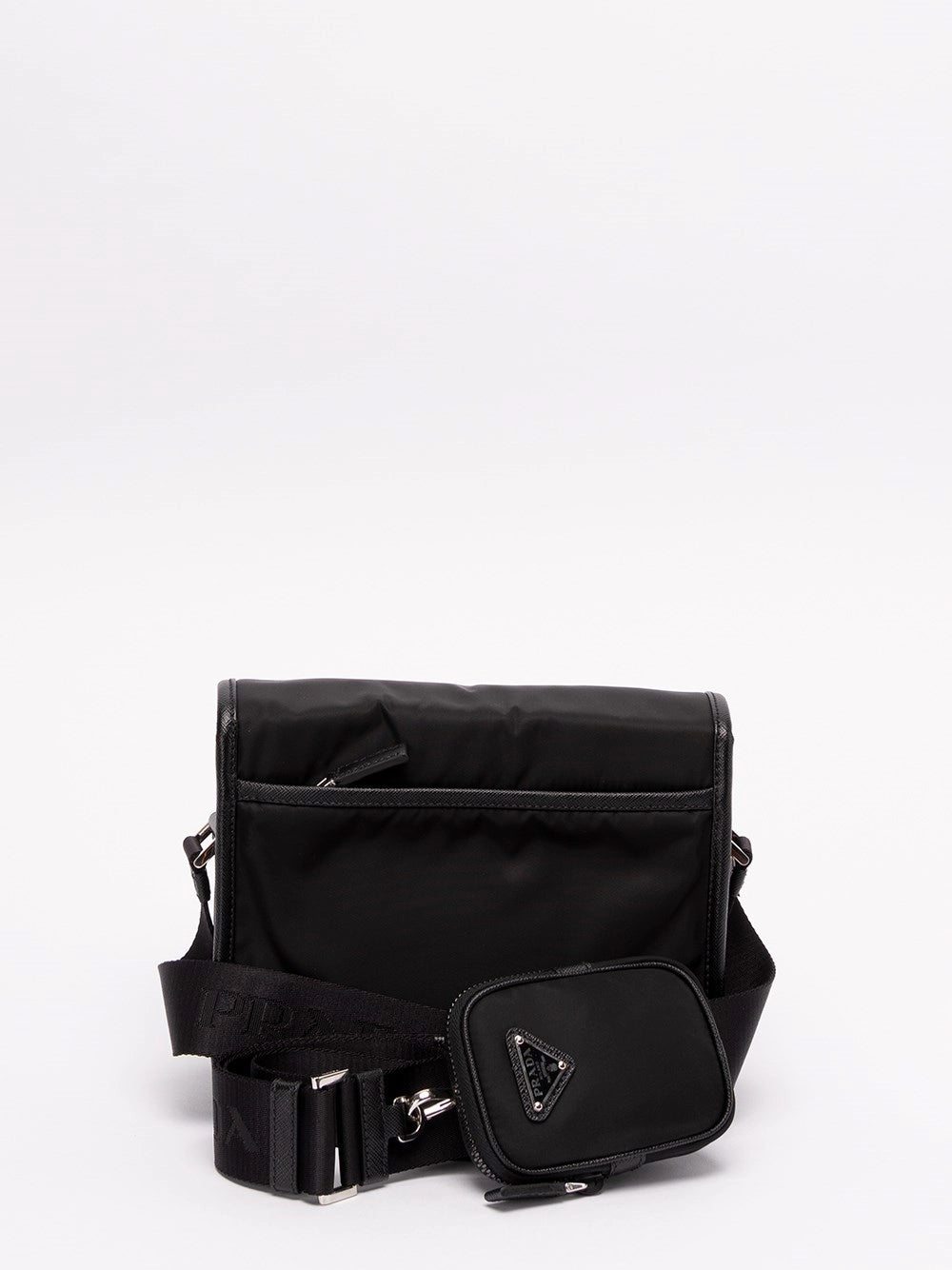Prada Men Re-Nylon And Saffiano Leather Shoulder Bag PRADA
