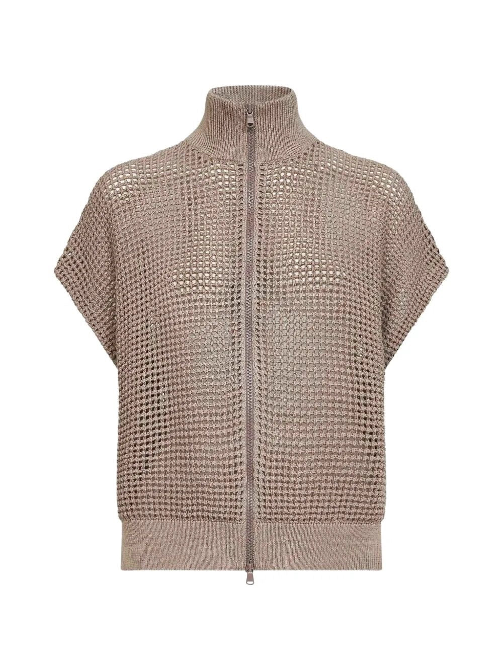 Brunello Cucinelli Women Cotton Net Cardigan BRUNELLO CUCINELLI