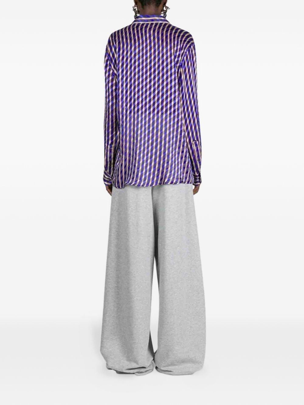 Dries Van Noten Women Striped Dévoré Satin Shirt DRIES VAN NOTEN