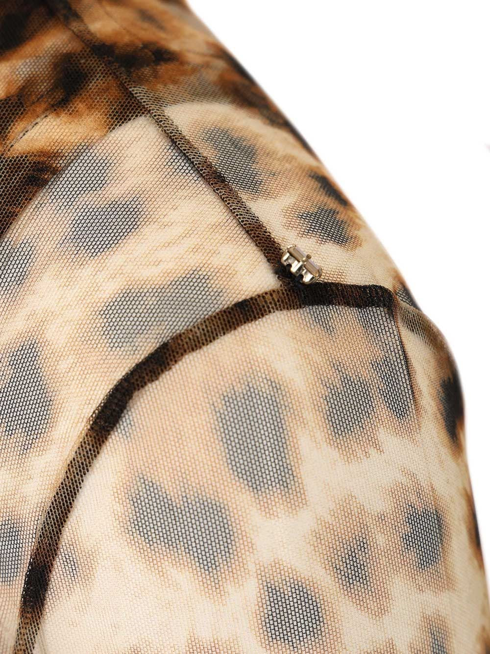 Sportmax Women Animal Print Fitted Dress SPORTMAX