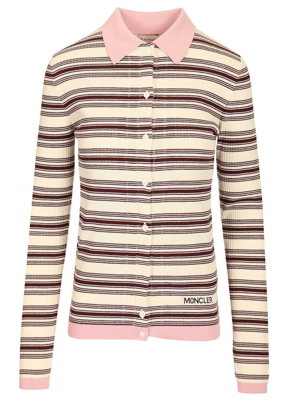 Moncler Women Cotton Crepe Polo Shirt MONCLER