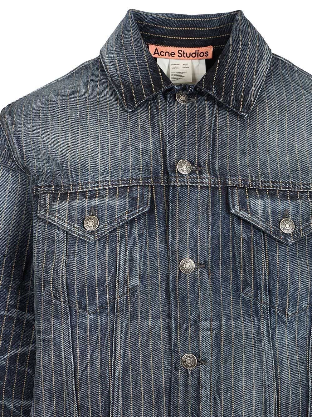 Acne Studios Men Patchwork Denim Jacket ACNE STUDIOS