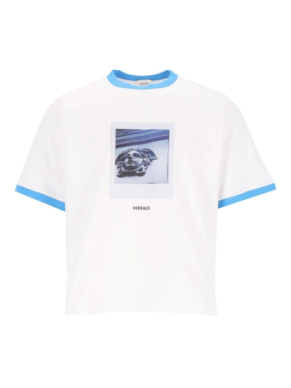 Versace Men Regular-Fit Cotton Jersey T-Shirt With Print VERSACE