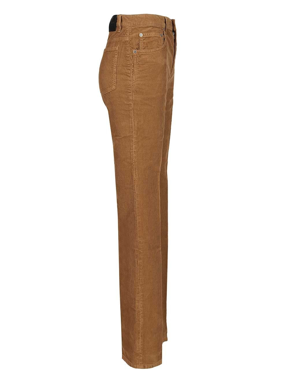 Saint Laurent Women "Clyde" Velvet Trousers SAINT LAURENT