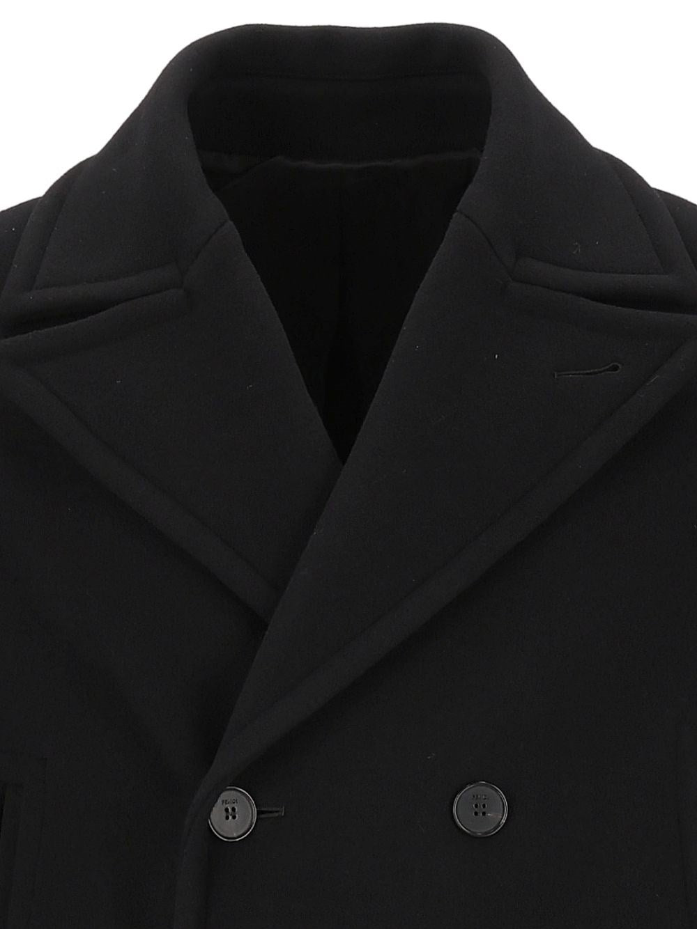 Fendi Men Wool And Angora Coat FENDI
