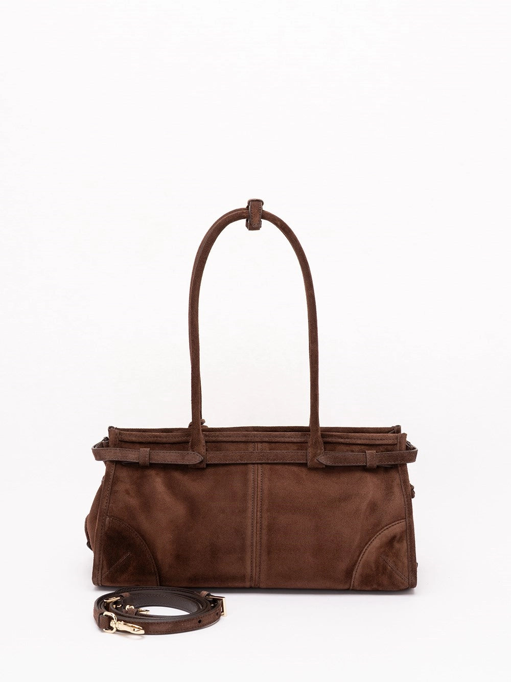 Prada Women Prada Bonnie Medium Suede Bag PRADA