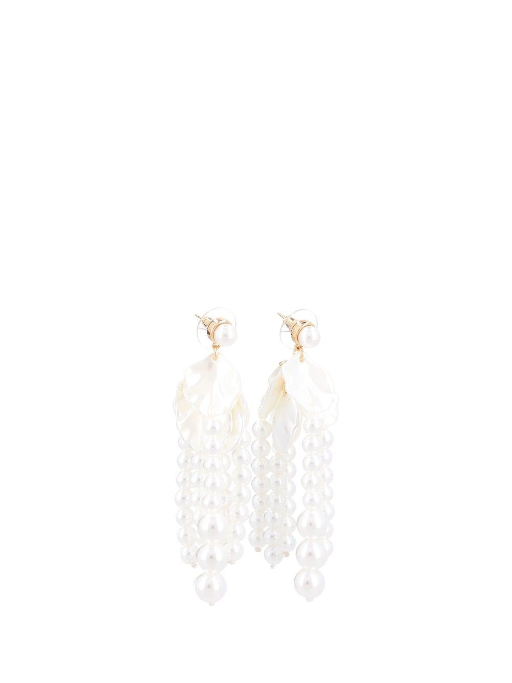 Self-Portrait Women Mother-Of-Pearl-Effect Petal Drop Earrings SELF-PORTRAIT
