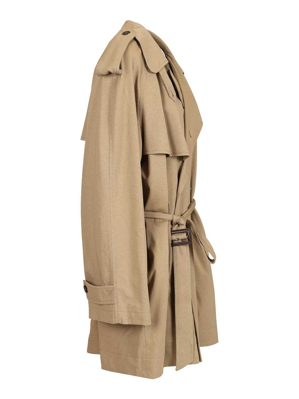 Balenciaga Women Cropped Trench Coat BALENCIAGA