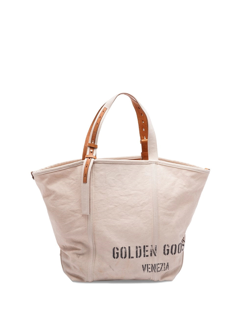 Golden Goose Women `24.7 Ew` Canvas Shopping Bag GOLDEN GOOSE