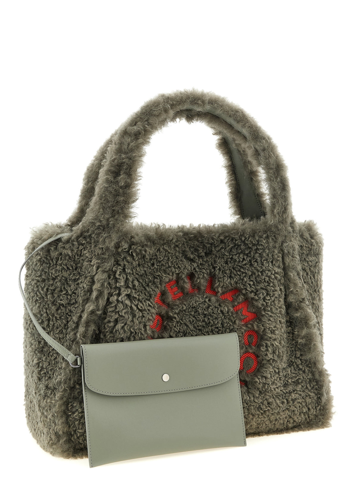 Stella Mccartney Women Shearling Logo Shopping Bag STELLA MCCARTNEY