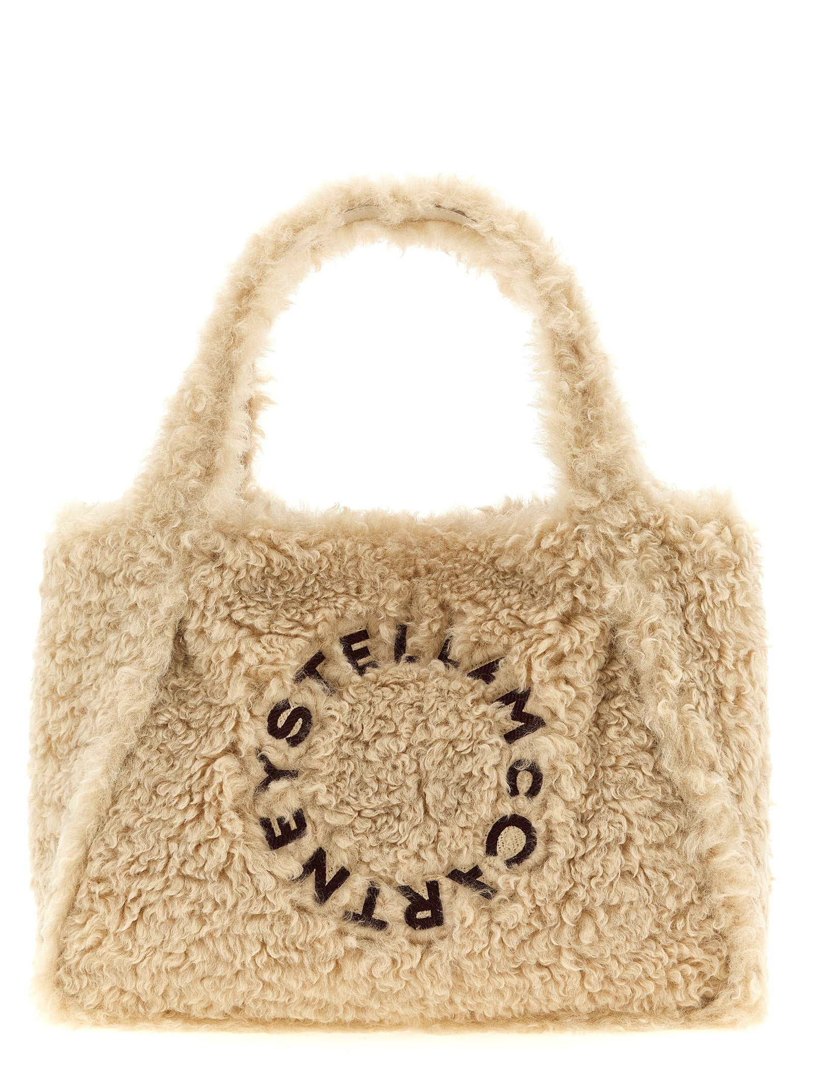 Stella Mccartney Women Shearling Logo Shopping Bag STELLA MCCARTNEY