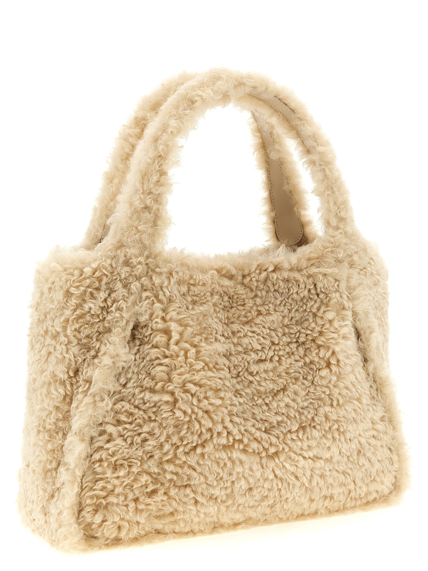 Stella Mccartney Women Shearling Logo Shopping Bag STELLA MCCARTNEY
