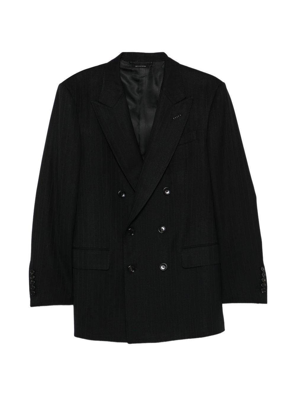 Tom Ford Men Double-Breasted Wool Blazer TOM FORD