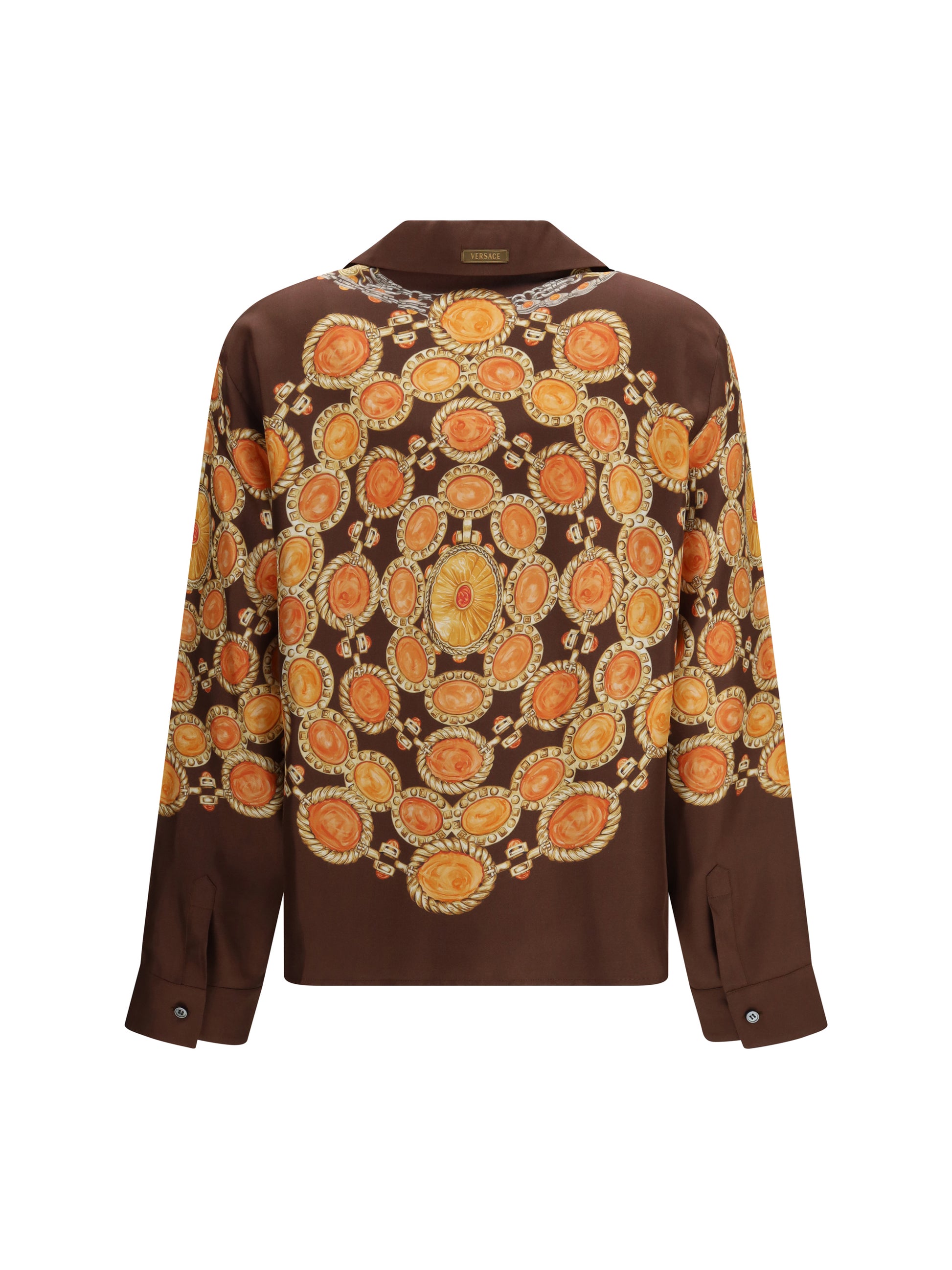 Versace Women Chain Print Buttoned Shirt VERSACE