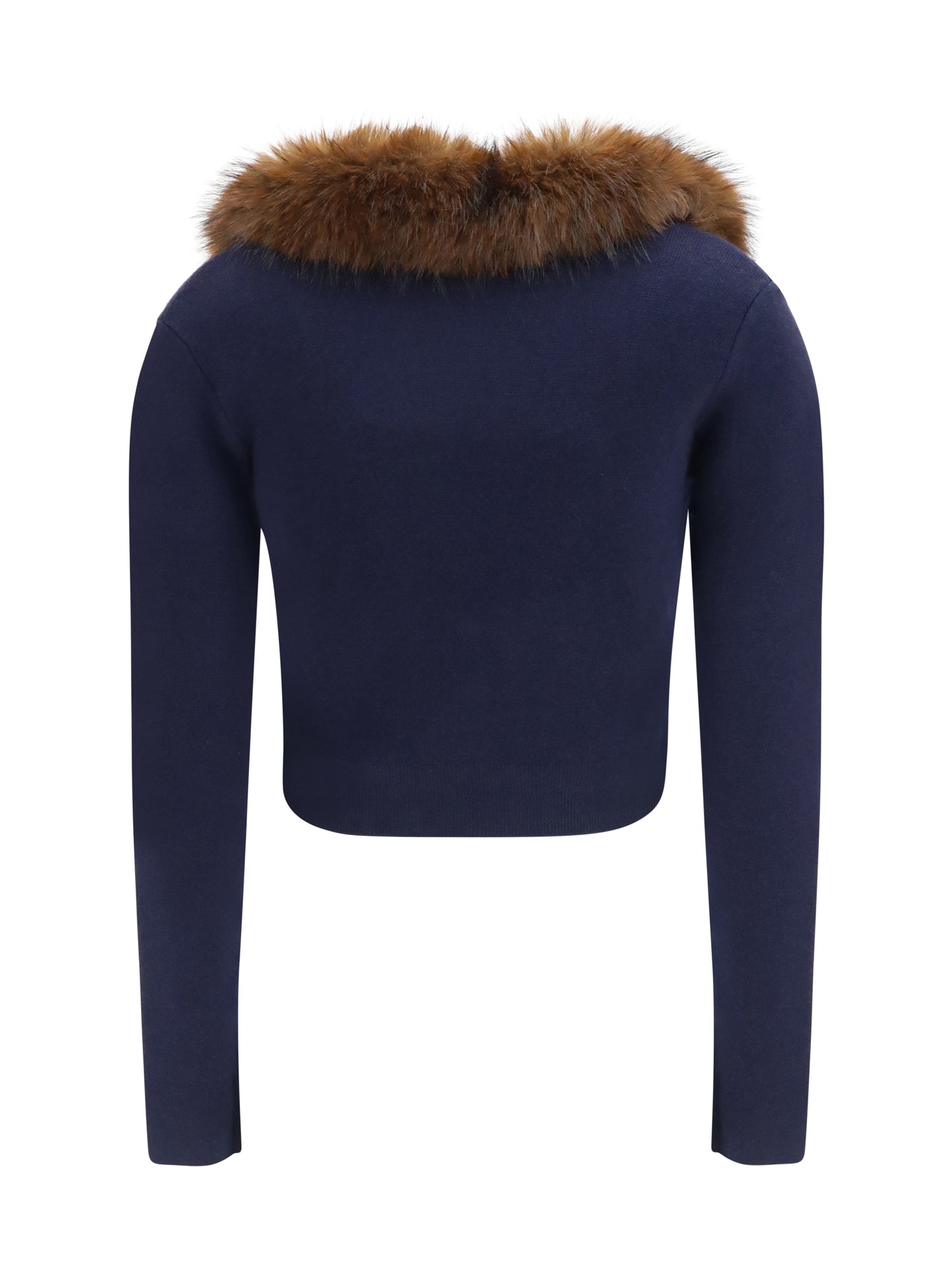 Self-Portrait Women Knit And Faux Fur Cardigan SELF-PORTRAIT