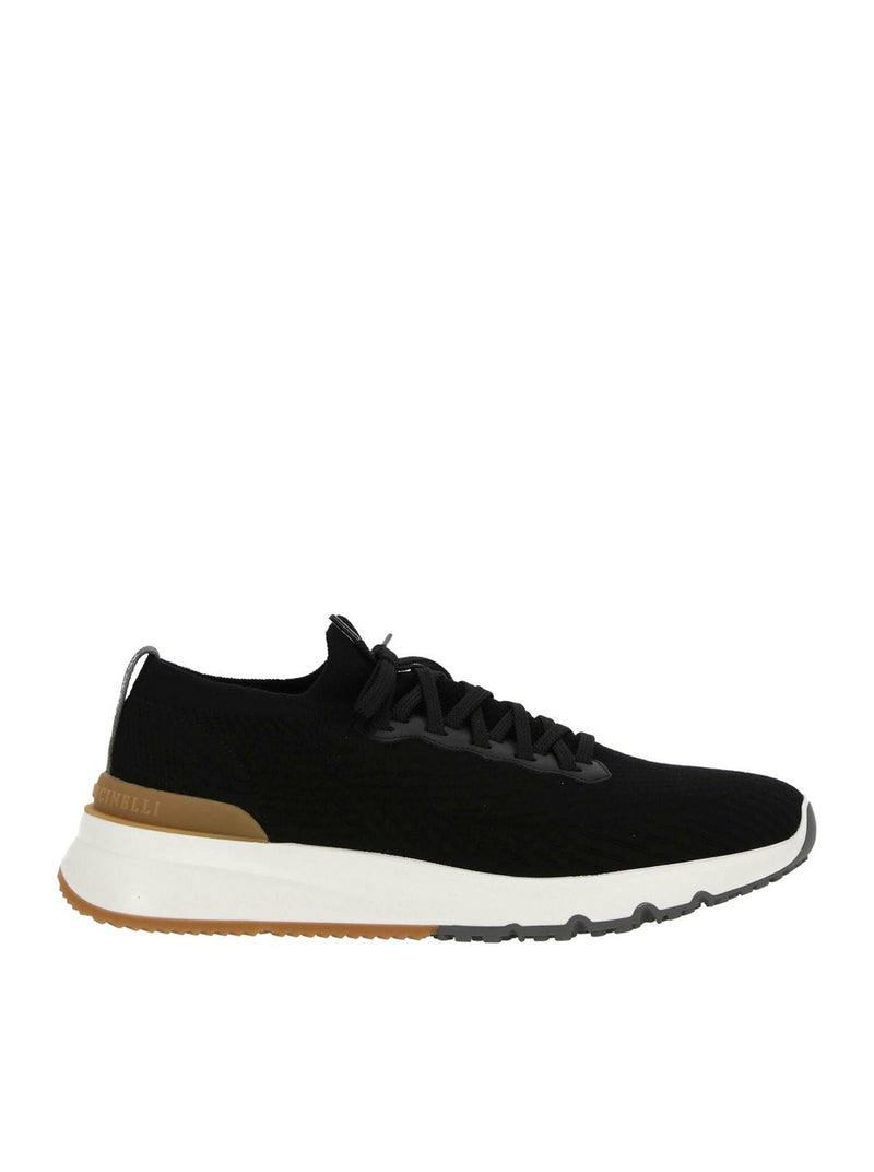 Brunello Cucinelli Men Knitted Low Top Sneakers BRUNELLO CUCINELLI