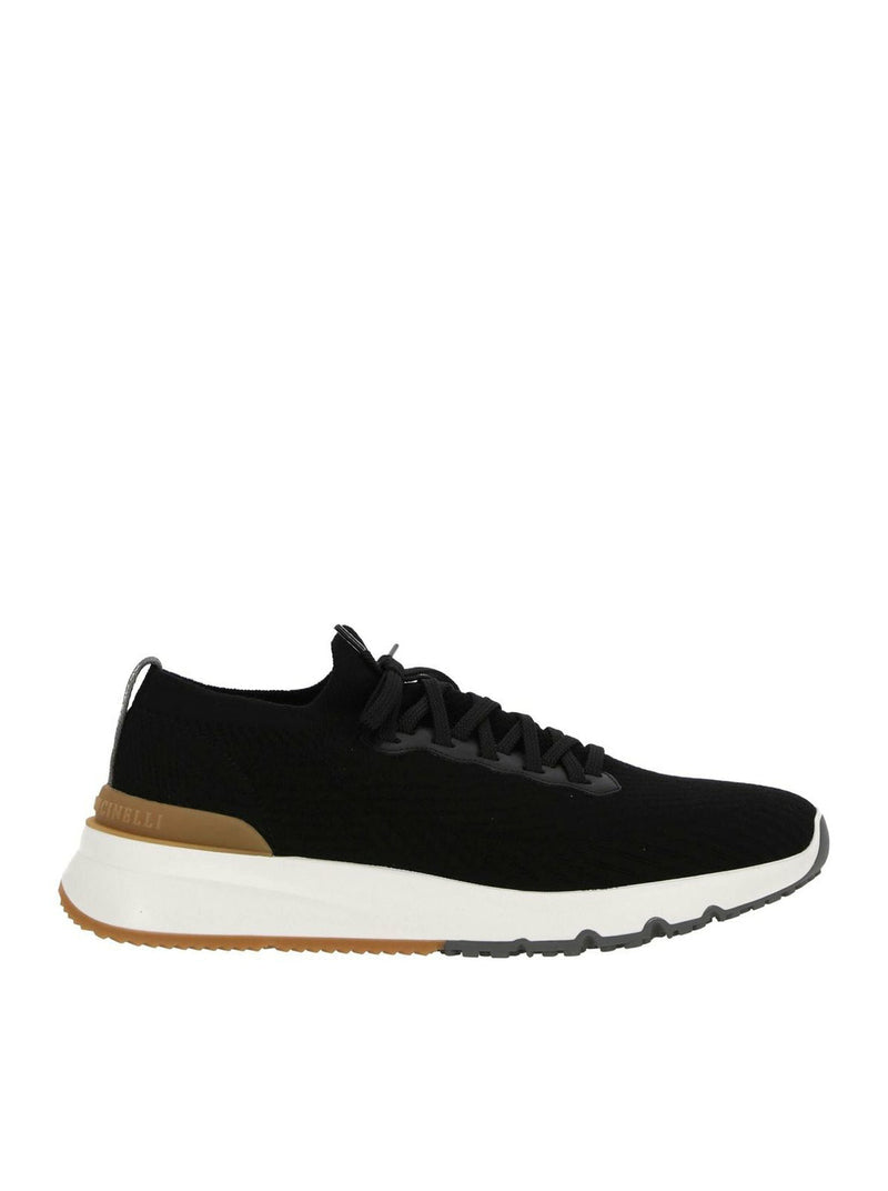 Brunello Cucinelli Men Knitted Low Top Sneakers BRUNELLO CUCINELLI