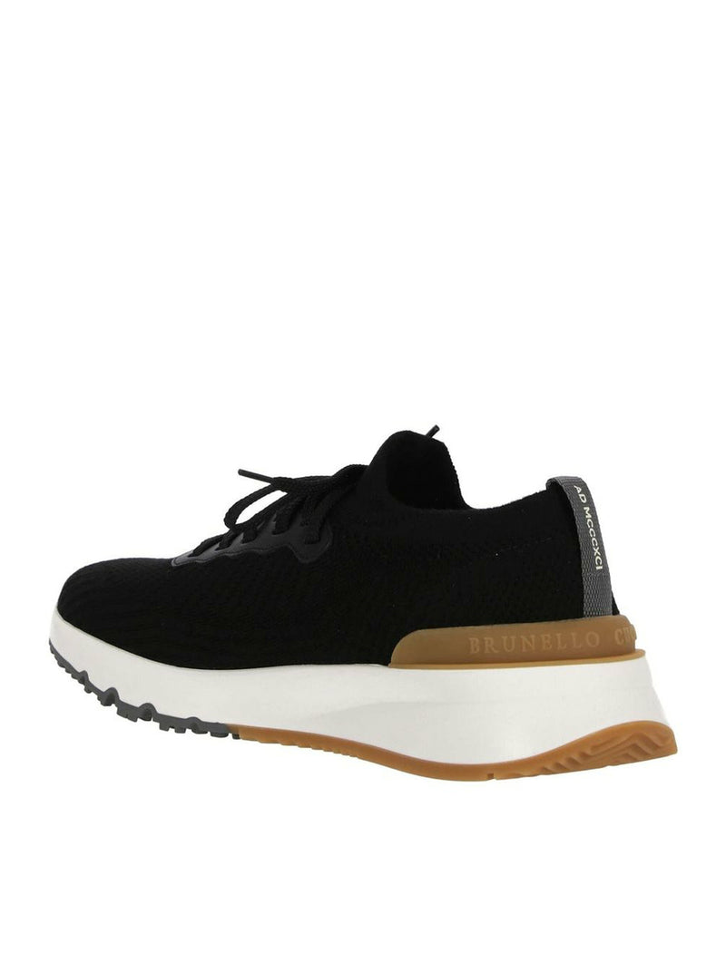 Brunello Cucinelli Men Knitted Low Top Sneakers BRUNELLO CUCINELLI