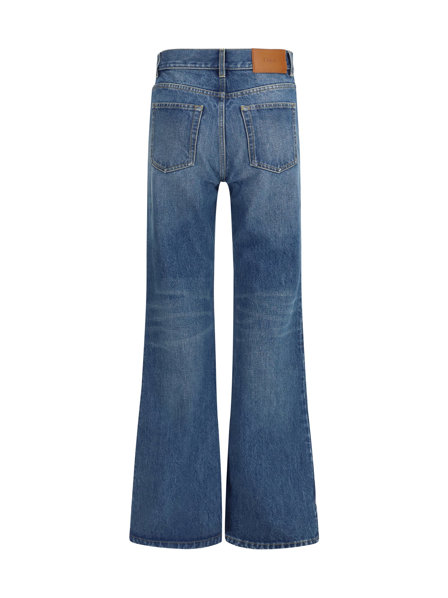 Chloé Women Jeans Flared In Organic Cotton Denim CHLOE