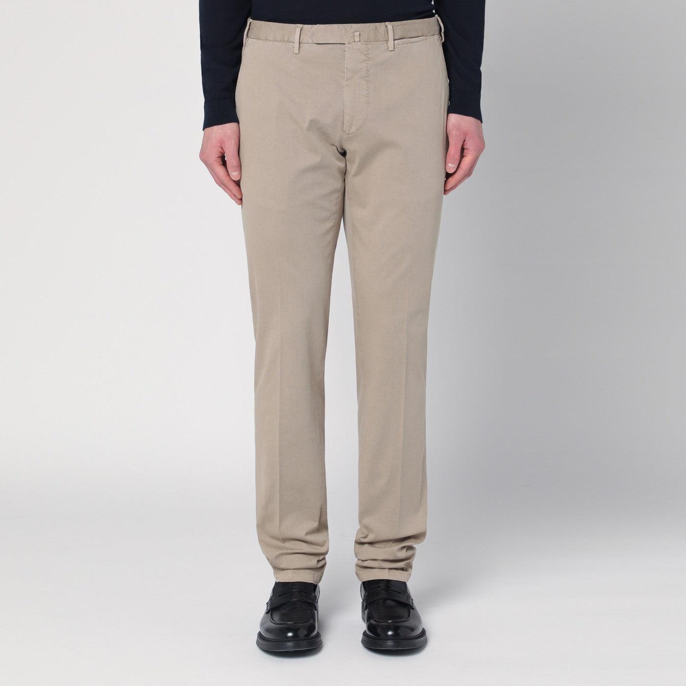 Santaniello Beige Trousers In Cotton Men Santaniello