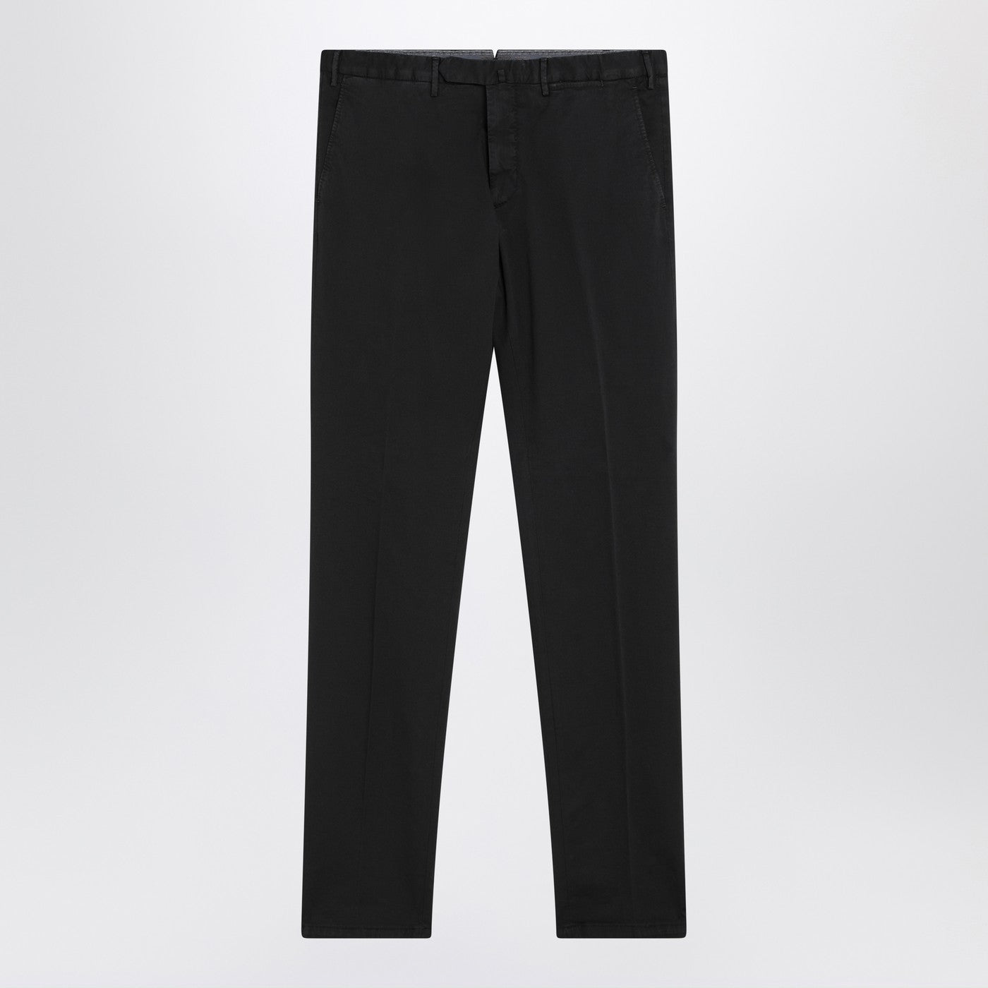 Santaniello Black Trousers In Cotton Men Santaniello