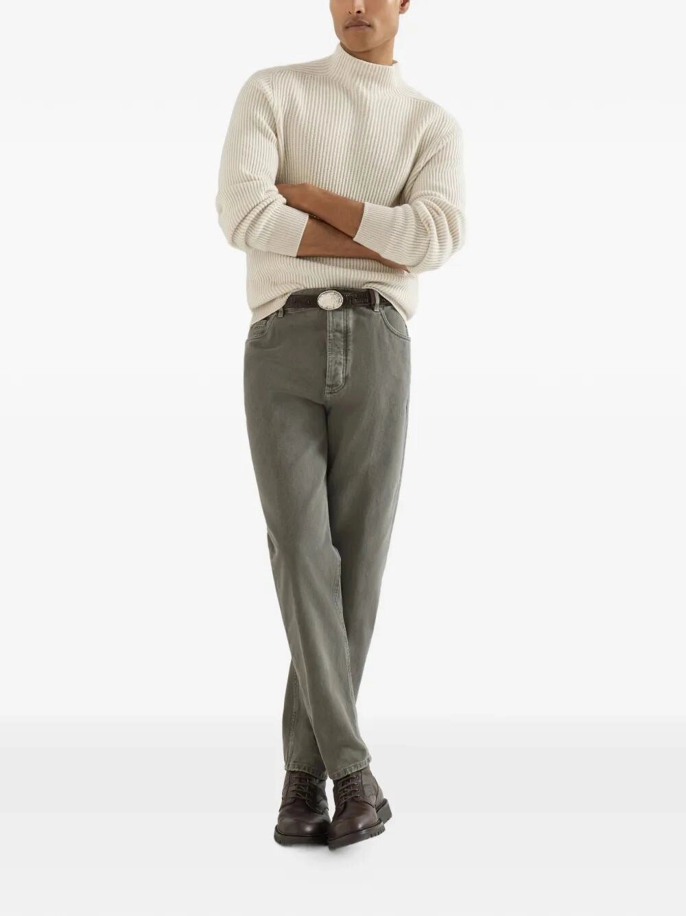 Brunello Cucinelli Men Dyed Denim Pants BRUNELLO CUCINELLI