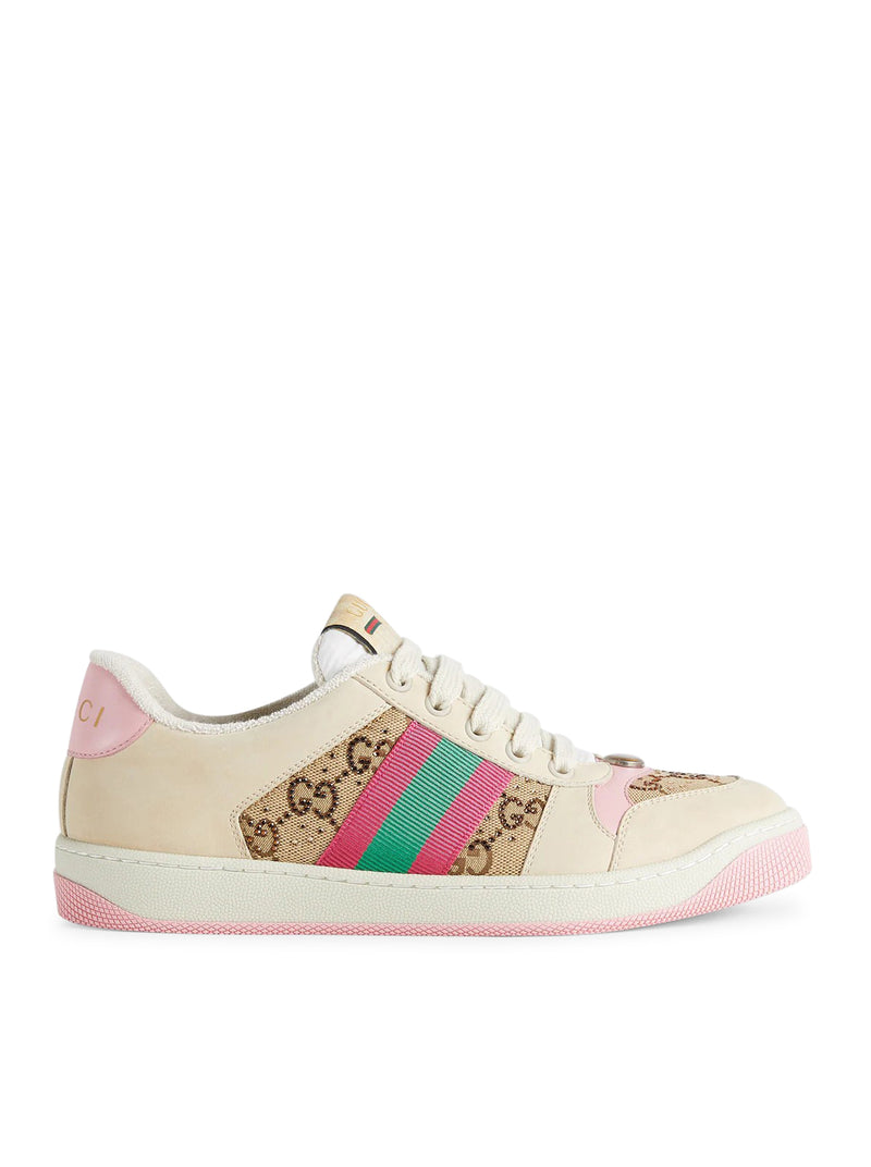 Gucci Women Screener Sneakers With Crystals GUCCI