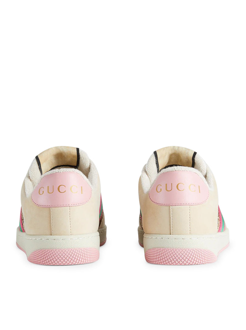 Gucci Women Screener Sneakers With Crystals GUCCI