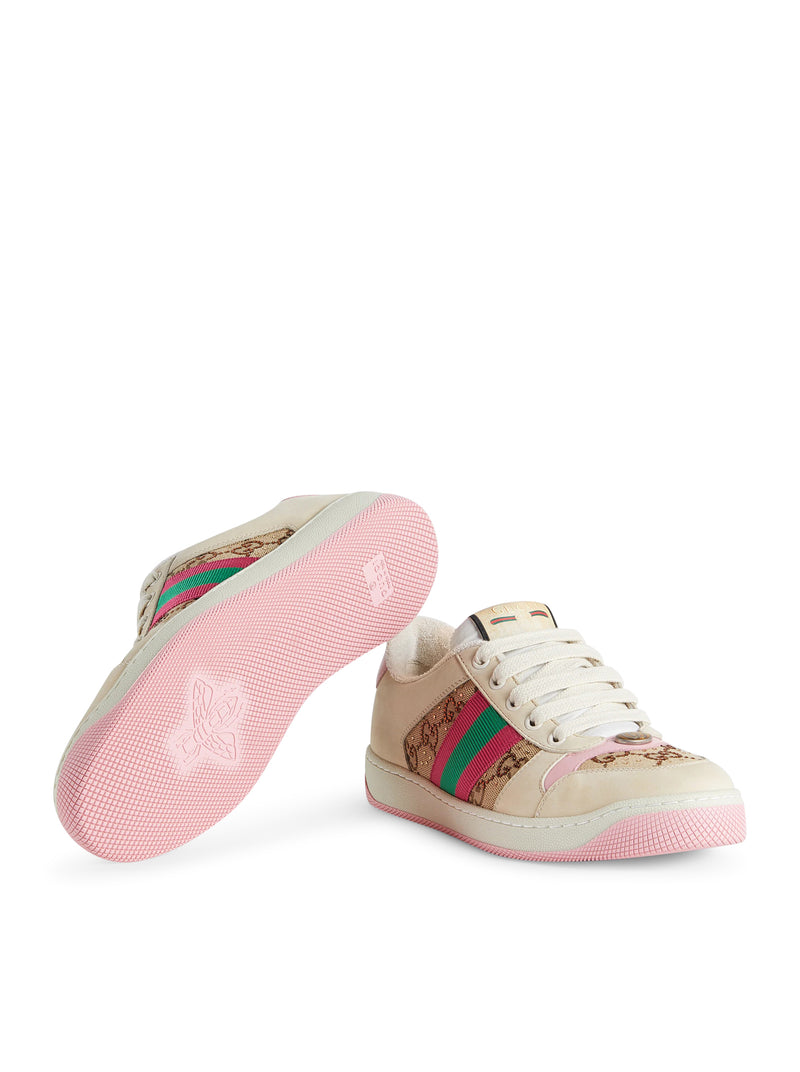 Gucci Women Screener Sneakers With Crystals GUCCI