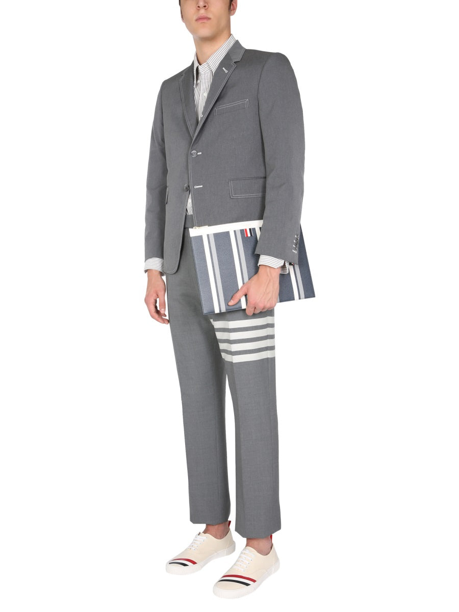 Thom Browne Men Classic Pants With Martingale THOM BROWNE