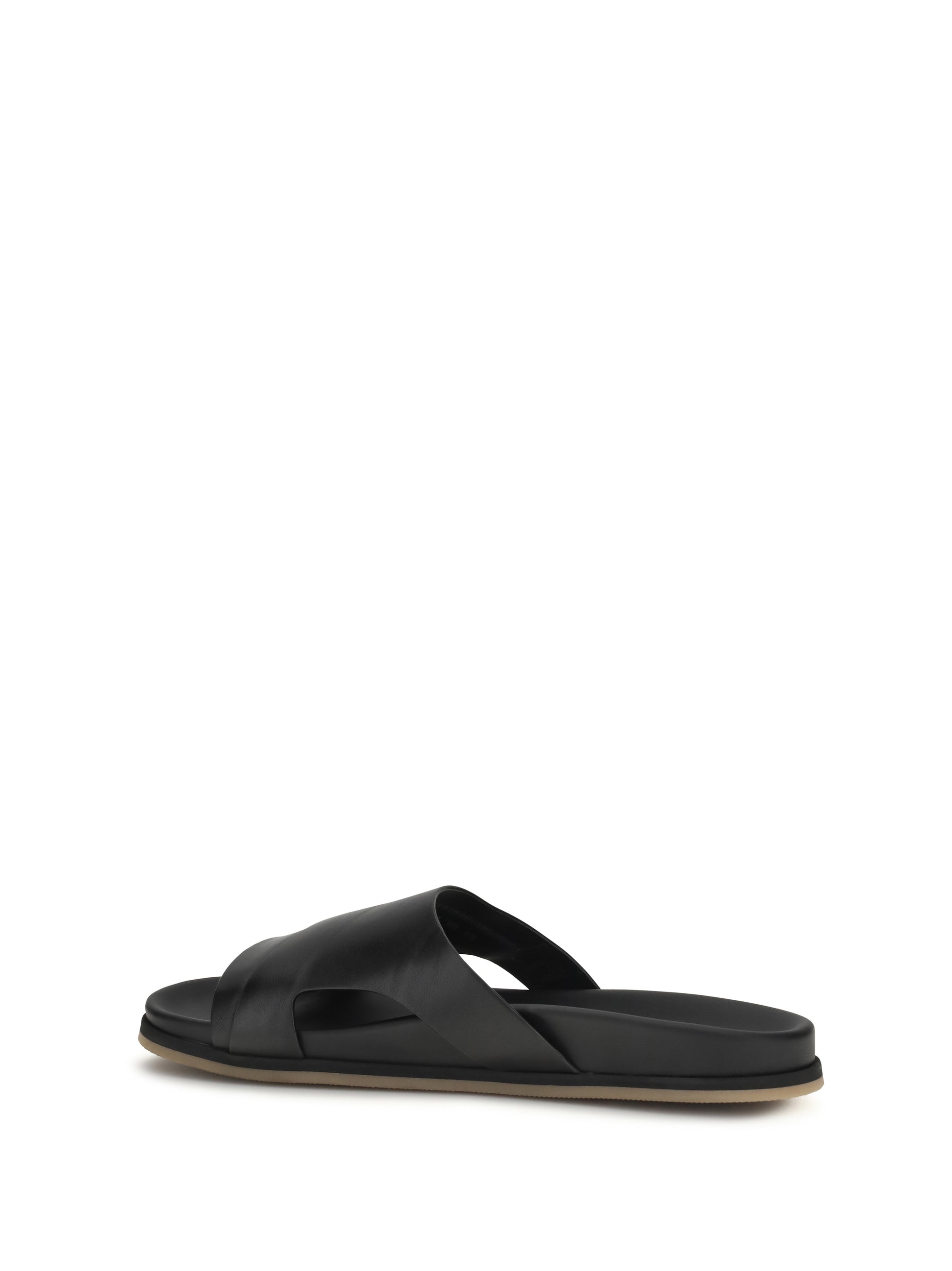 Santoni Men Leather Slippers SANTONI
