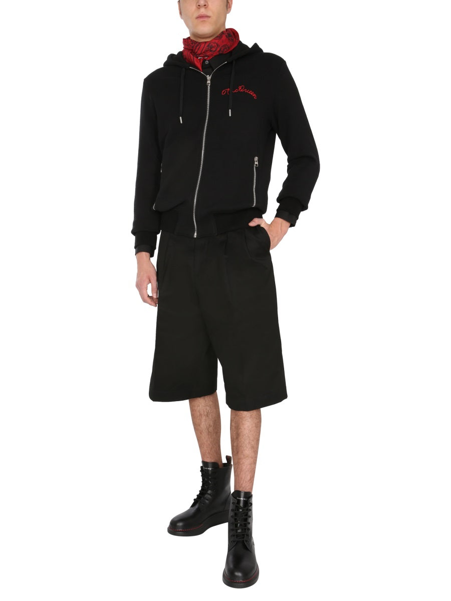 Alexander Mcqueen Men Hooded Sweatshirt With Zip ALEXANDER MCQUEEN