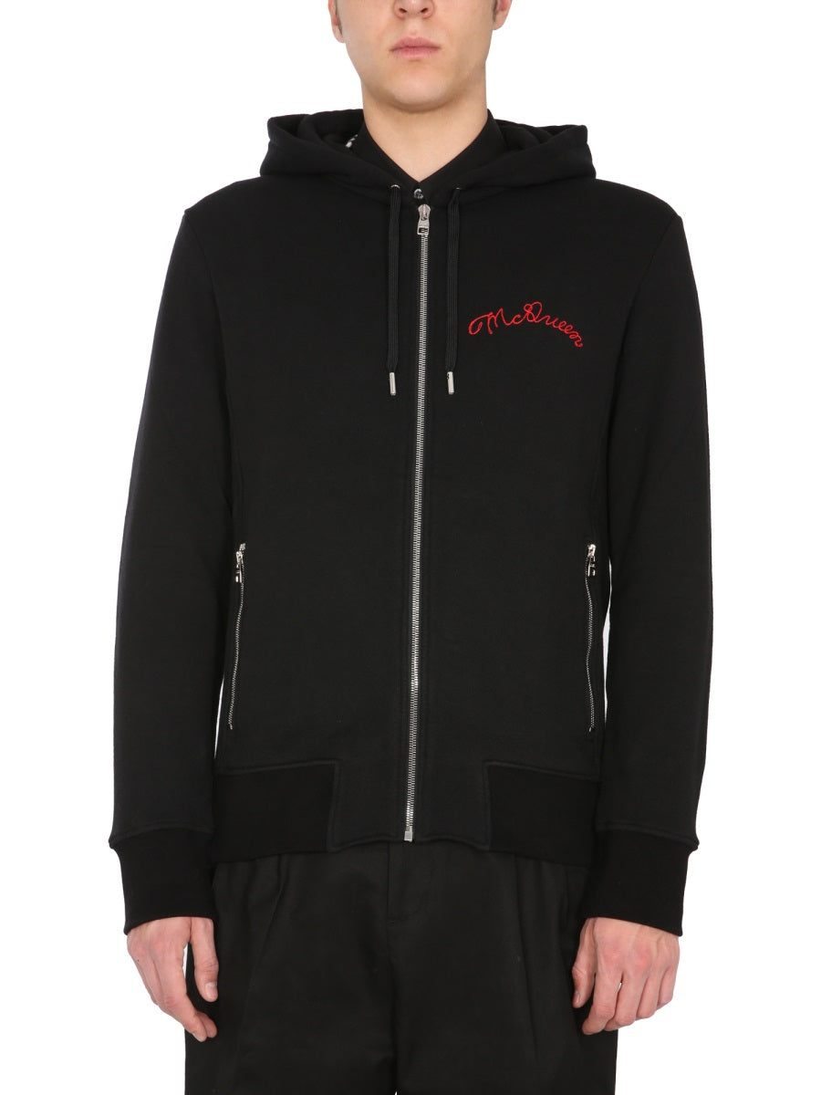 Alexander Mcqueen Men Hooded Sweatshirt With Zip ALEXANDER MCQUEEN