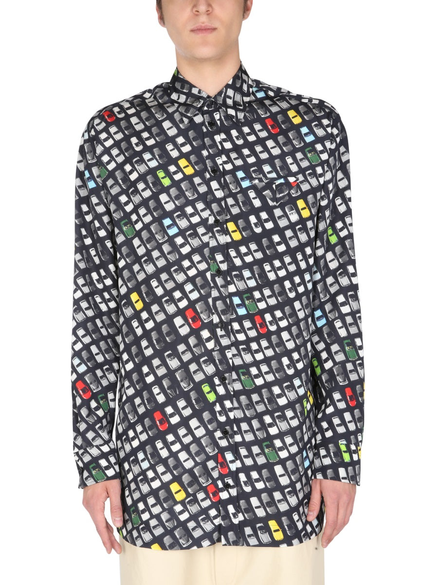 Bottega Veneta Men Shirt With Allover Print BOTTEGA VENETA