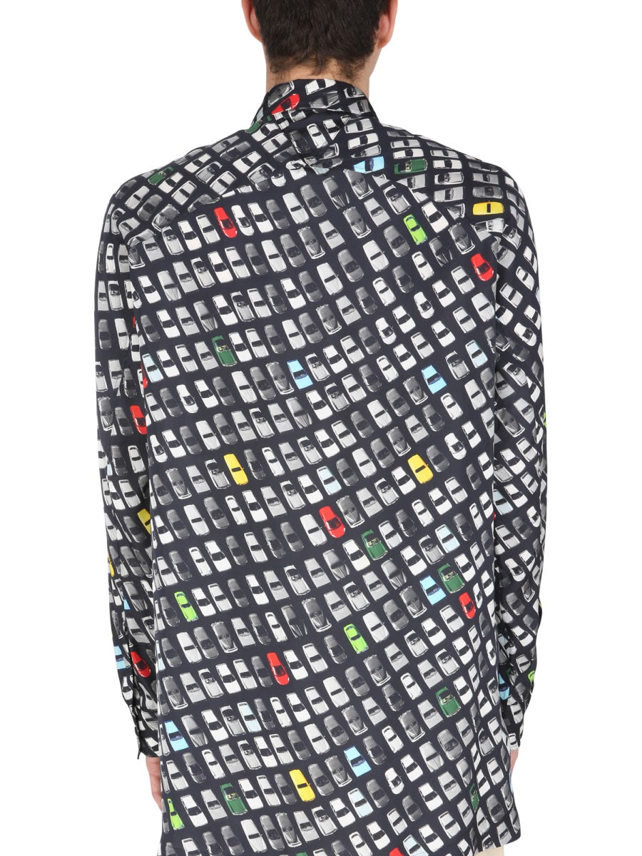 Bottega Veneta Men Shirt With Allover Print BOTTEGA VENETA