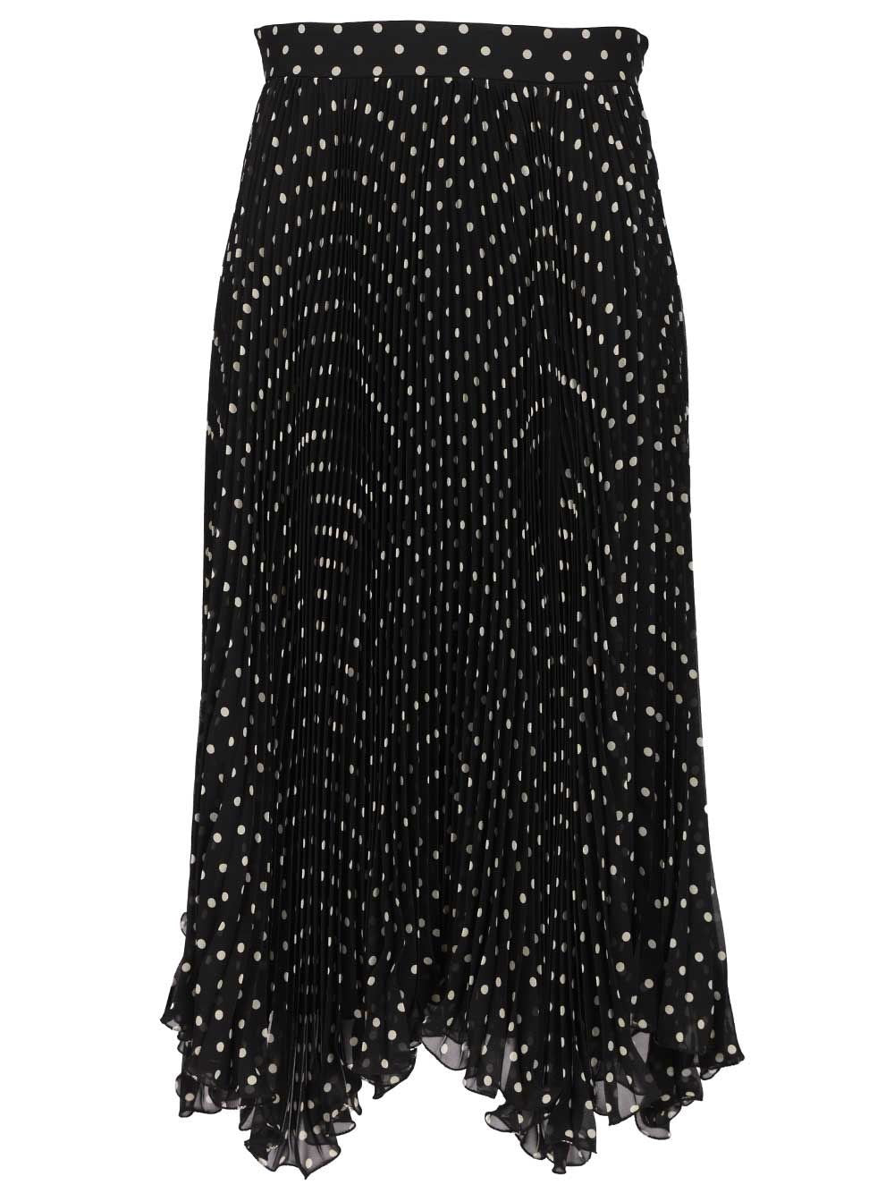 Valentino Garavani Women Silk Polka Dot Skirt VALENTINO GARAVANI