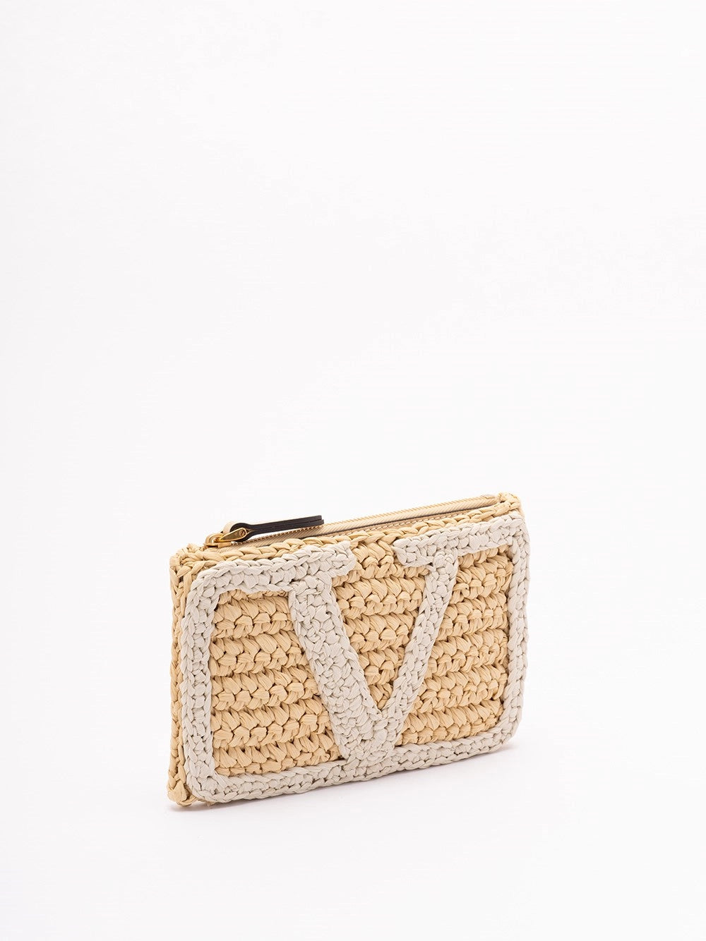 Valentino Garavani Women `Viva Superstar Crochet` Small Flat Pouch