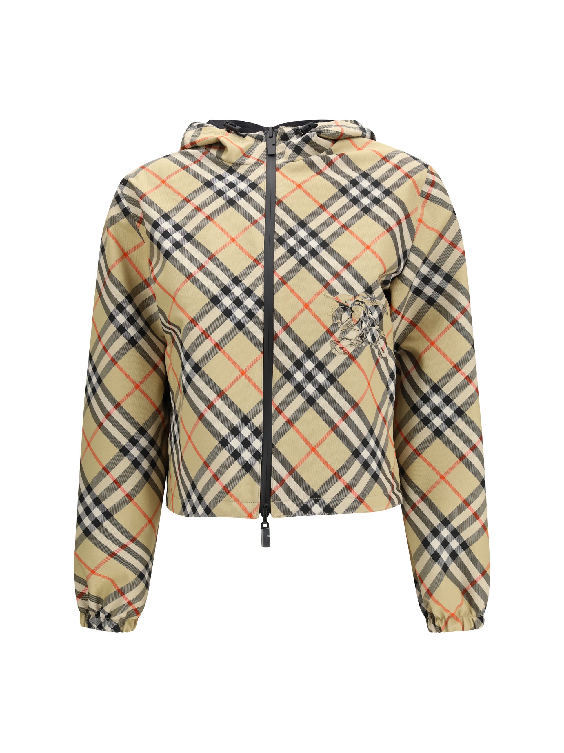 Burberry Women Reversible Cropped Check Jacket BURBERRY