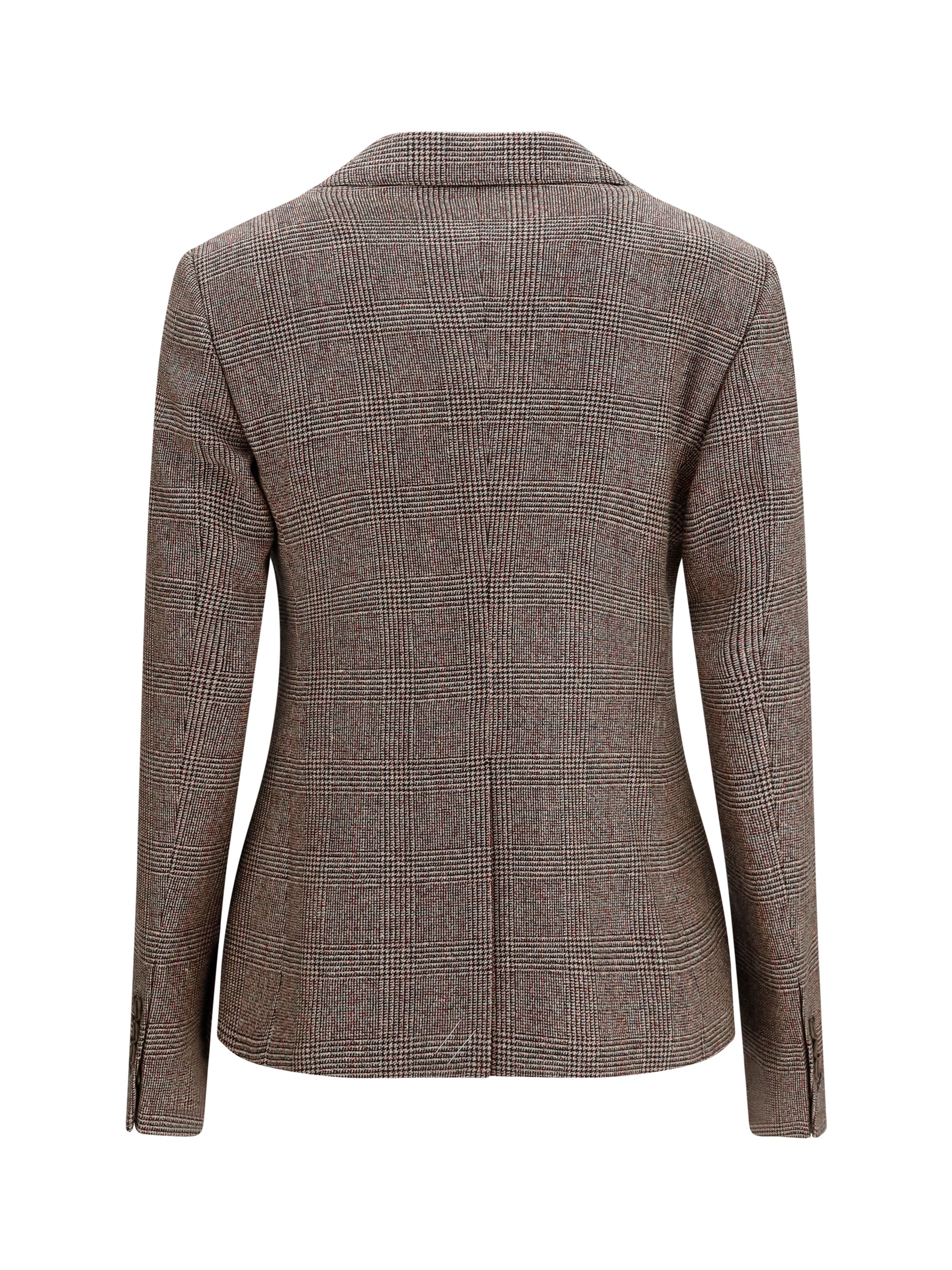 Burberry Women Single-Breasted Wool And Linen Blazer BURBERRY