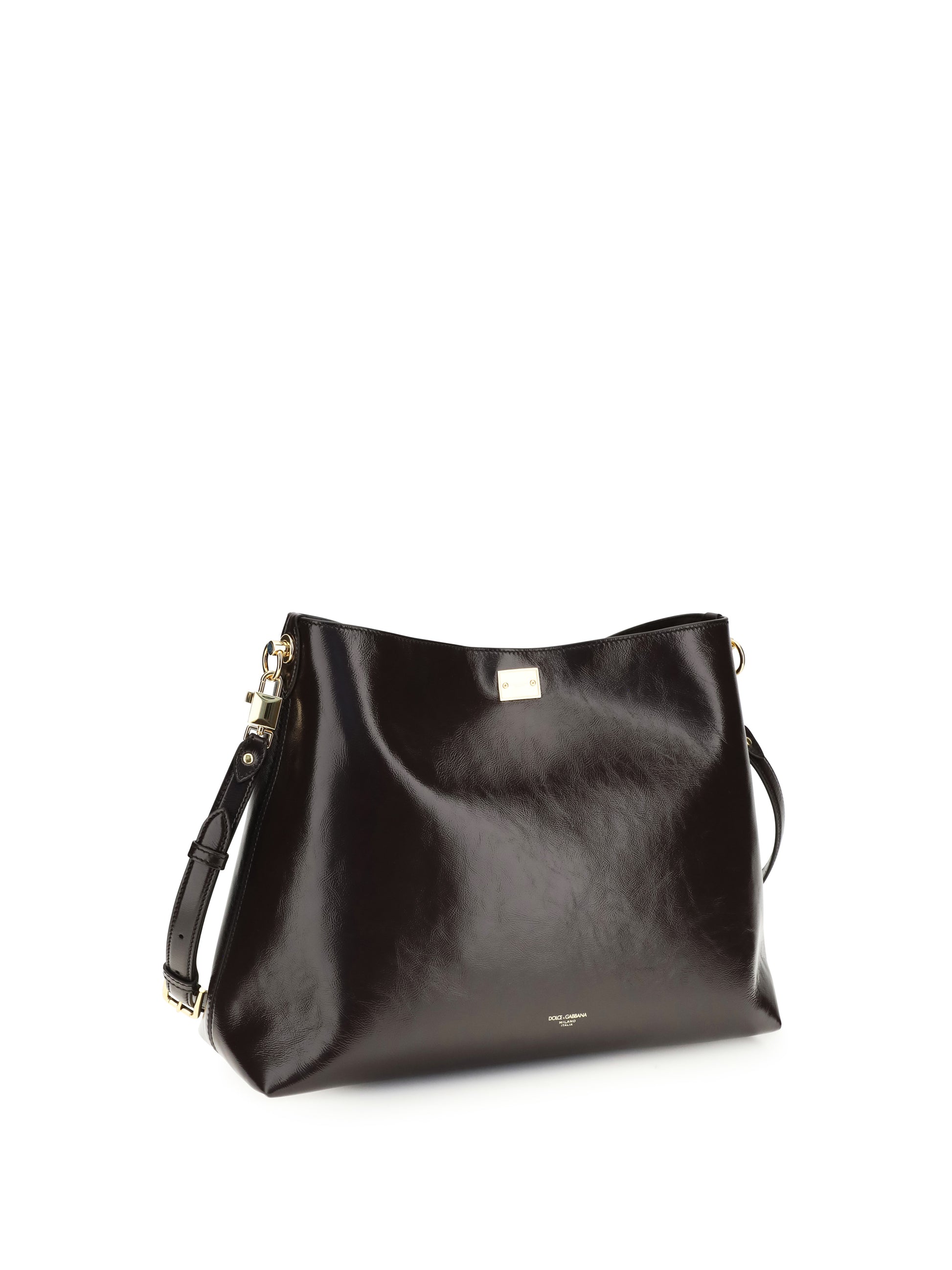 Dolce & Gabbana Women Large Vittoria Leather Shoulder Bag DOLCE & GABBANA