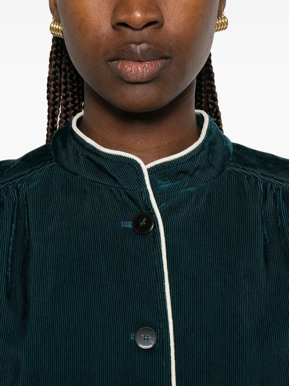 Forte_Forte Women Two-Thousand-Striped "Jade" Jacket FORTE FORTE